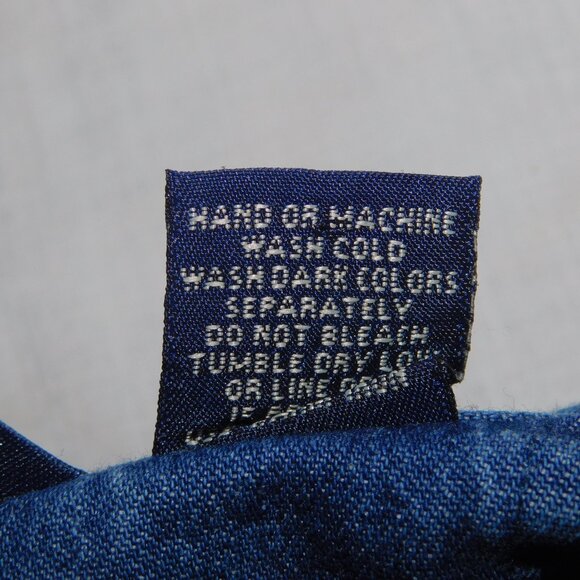 Austin Clothing Co Womens M Christmas Candy Cane Stocking Chambray LS Shirt - Picture 5 of 10